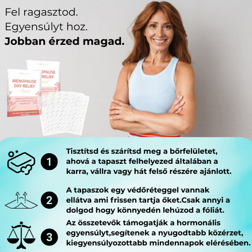 MenoPatch-Menopauzán segítő tapasz