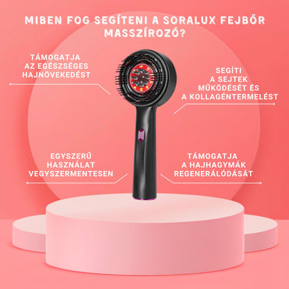Soralux-Fejbőr masszírozó hajhullás ellen