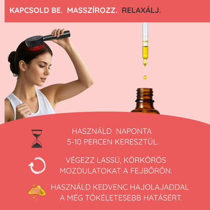 Soralux-Fejbőr masszírozó hajhullás ellen